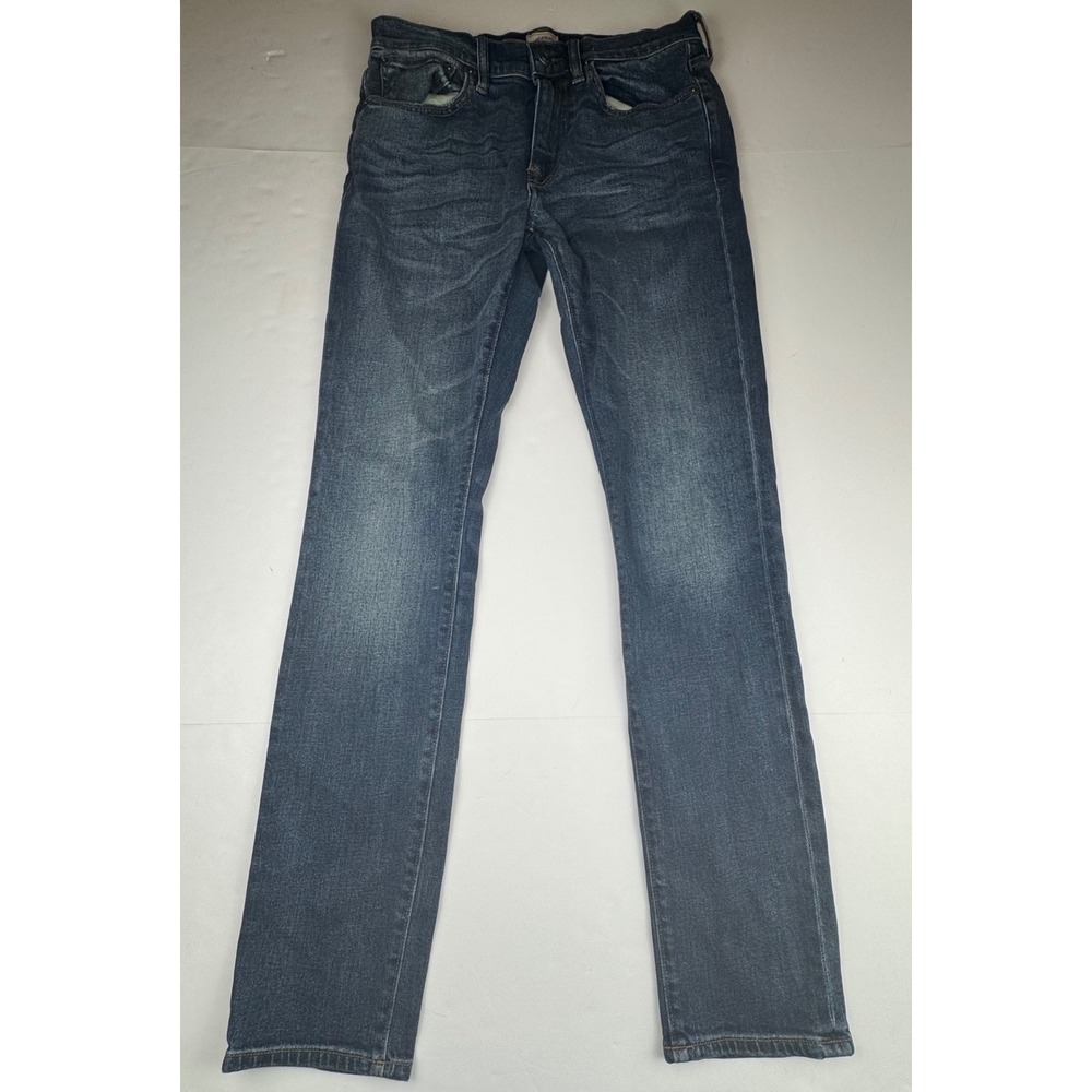 J.Crew Mens Jeans 31x32 Slim Kurabo Premium Japanese Denim Dark Wash Classic - Picture 2 of 13